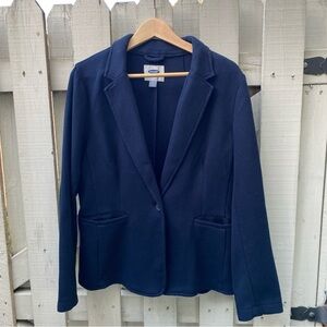 Old Navy Deep Blue Knit Sweater Blazer